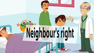 Neighbours right  Islamic cartoon for kids [upl. by Enilarak157]