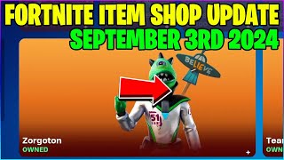 ZORGOTON OUTFIT IS BACK Fortnite Item Shop September 3rd 2024 Fortnite Battle Royale [upl. by Jat169]