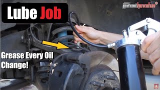 How to do a Chassis Lube Ball Joints Tie Rods Ends and more  AnthonyJ350 [upl. by Emeline409]