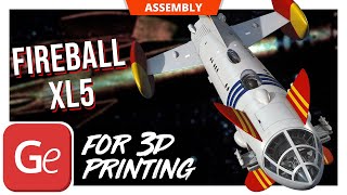 Fireball XL5 3D Printing Model  Assembly by Gambody [upl. by Celestina]