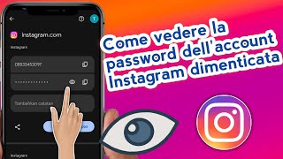 È così facile Come visualizzare la password di un account Instagram dimenticata [upl. by Sallyanne339]