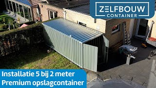 5 bij 2 meter Premium container opbouw [upl. by Lauer770]