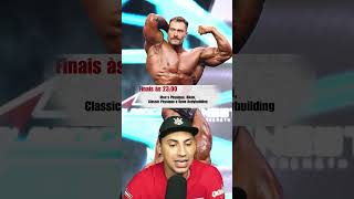 Cronograma mr Olympia 2024 academia mundomaromba shape cbum ramondino mrolympia [upl. by Amikan603]