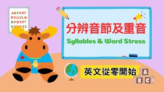 【英文從零開始】如何劃分音節及分辨重音｜Syllables amp Word Stress｜Boro English [upl. by Myrilla]