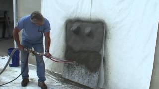 Quikrete Shotcrete MS How to Shoot Repair Mortar for Overhead Applications [upl. by Harmonia922]