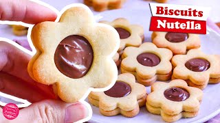 🌰 BISCUITS SABLÉS AU NUTELLA 🌰 [upl. by Tada]