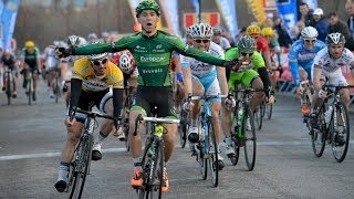 3éme étape Etoile de Besseges 2014 victoire du Français Bryan Coquard [upl. by Dnomad165]