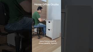 Home office movel escritorio oculto itimerante wwwhonoricombr [upl. by Louanne497]