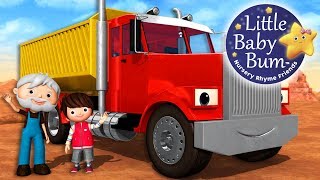 Song About Trucks  Nursery Rhymes for Babies by LittleBabyBum  ABCs and 123s [upl. by Merete]