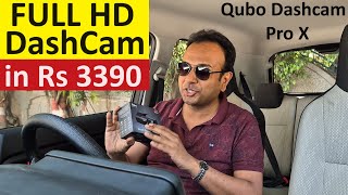 QUBO DASHCAM PRO X REVIEW  Best Car Dashcam FULL HD  BEST NIGHT VISION Dashcam [upl. by Sutniuq]