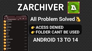 Z Archiver All Problem Solved👌 · Android access Restriction zarchiver · Access Denied Zarchiver [upl. by Felita487]