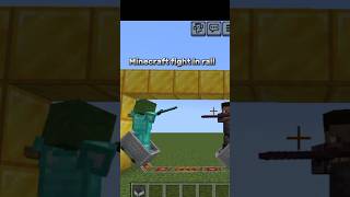 Minecraft fight in rail shorts viralshort minecraft minecraftshorts [upl. by Hobbie]