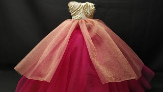 barbie lehenga frock design  handwork  wedding  ytviral handwork ytvideo barbie trending [upl. by Jo]