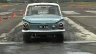 Cortina MK1 burnout and drag CA18 turbo [upl. by Ailati]