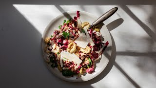 Radicchio Salad with Lemon Parmesan Dressing [upl. by Verneuil189]