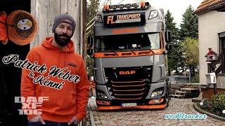 Patrick Weber im Daf XF 106 und sein Kenni über seinen Geschichte und die Kürbis Attacke [upl. by Anevad]