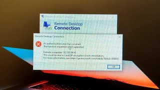 How to resolve CredSSP Encryption Error in Remote desktop [upl. by Bartlet]
