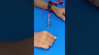 Homopolar Motor Experiment scienceexperiment kidsactivities stemeducation diymotor motor diy [upl. by Togram]