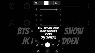 BTS  Crystal Snow Filtered Hidden Vocals Part 2 fyp bts viral crystalsnow kpop shorts [upl. by Divd]