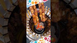 Asador para pinchos brochetas o chuzos BBQ Grill Estufa de carbón moderna para asados [upl. by Aihtnys743]