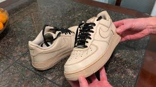 How to customize Air Force 1 etc dye with COFFEE  off white vintage look  Full Process [upl. by Young212]