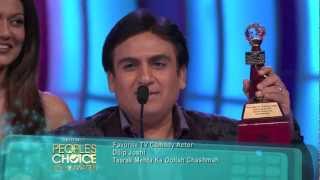 Dilip Joshi wins Favorite TV Comedy Actor at Peoples Choice Awards 2012 HD [upl. by Peltz826]