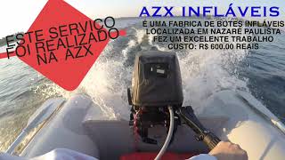 RECOLAGEM DO BOTE INFLÁVEL NA AZX [upl. by Reggis]