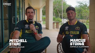 Starc and Stoinis pick their Ultimate T20 XI  ICC Mens T20 World Cup [upl. by Elttil]