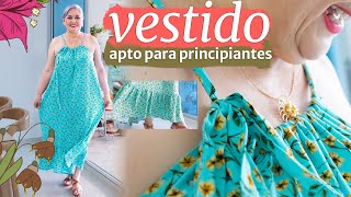 VESTIDO DE VERANO  fácil de hacer con tus medidas Especial principiantes HAZLO PARA TI [upl. by Tristam976]