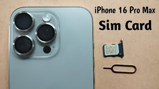 How to change the SIM card in your iPhone 16 Pro Max [upl. by Ahsikan]