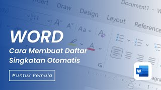 Tutorial Membuat Daftar Singkatan Otomatis di Microsoft Word [upl. by Newra]