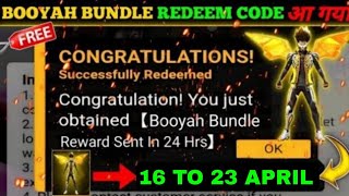 FREE FIRE REDEEM CODE TODAY 23 APRIL REDEEM CODE FREE FIRE  FF REDEEM CODE TODAY 23 APRIL [upl. by Adien258]