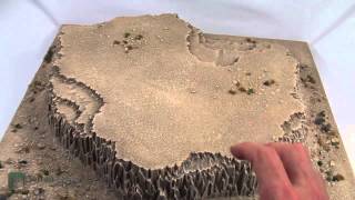 TerranScapes  Desert Mesa Boards  Modular Wargame Terrain [upl. by Aruol]