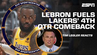 Reaction to Lakers’ comeback win What LeBron did defies logic – Tim Legler  SC with SVP [upl. by Siegler250]