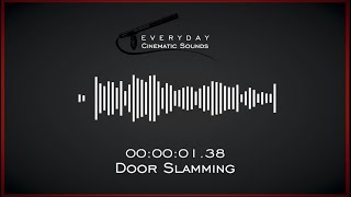 Door Slamming  HQ Sound Effects [upl. by Elon]