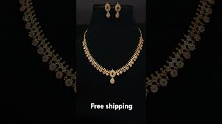 Antiq Matt gold finish kidsadults necklace  690rsimmitationjewellery ytshorts earrings [upl. by Littman]