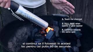 Looftlighter  aprinzator electric carbuni de la CampingGrill [upl. by Erialb]