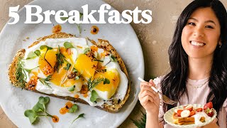 5 Easy BREAKFAST IDEAS To Keep on Repeat [upl. by Omolhs937]