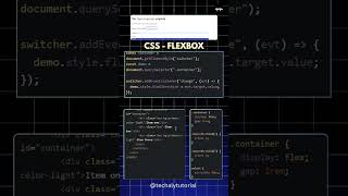 CSS FLEXBOX PROPERTY shorts [upl. by Ahsiral]