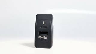 Introducing the PD45W USB AC car charger by DAMAVO ！ [upl. by Selma]