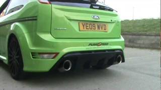 Focus RS Mk2 2009 400BHP Monster with Milltek Sport Turbo Back De Cat Exhaust from Pumaspeed [upl. by Scheck]