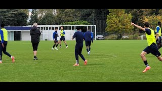 Entraînement des Girondins de Bordeaux 💙🤍 du 12 octobre avant le match de Coupe de France [upl. by Ydnolem]