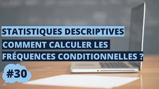 Comment calculer les fréquences conditionnelles  Statistiques à deux dimensions S1 [upl. by Larkins]