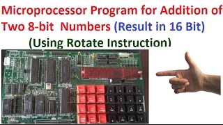 Addition of two 8 bit numbers from memory in 8085 microprocessor programming [upl. by Ainival70]