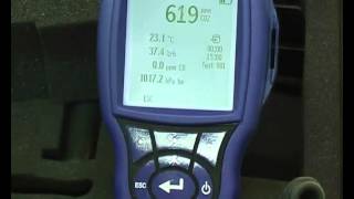 How to use the TSI QTRAK IAQ Monitor CO2 CO Temperature and Humidity Logger [upl. by Barraza11]