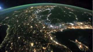 Europe and the Middle East from Orbit  Time Lapse  Fly Over  NASA ISS Space Station Video [upl. by Dimitry]