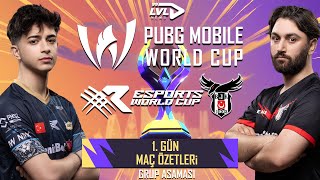 2024 PMWC GRUP AŞAMASI 1 GÜN MAÇ ÖZETLERİ  PUBG MOBILE WORLD CUP x ESPORTS WORLD CUP  PMWC 2024 [upl. by Sakhuja572]