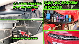 Car AC CutOff Problem Thermistor Sensor Bypass and Compressor Engagement Solution  English [upl. by Esimorp]