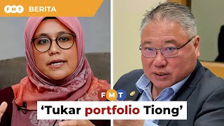 Ahli Parlimen pembangkang saran tukar portfolio Tiong [upl. by Josselyn]