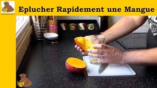 éplucher rapidement une mangue facile [upl. by Ardnuaet]